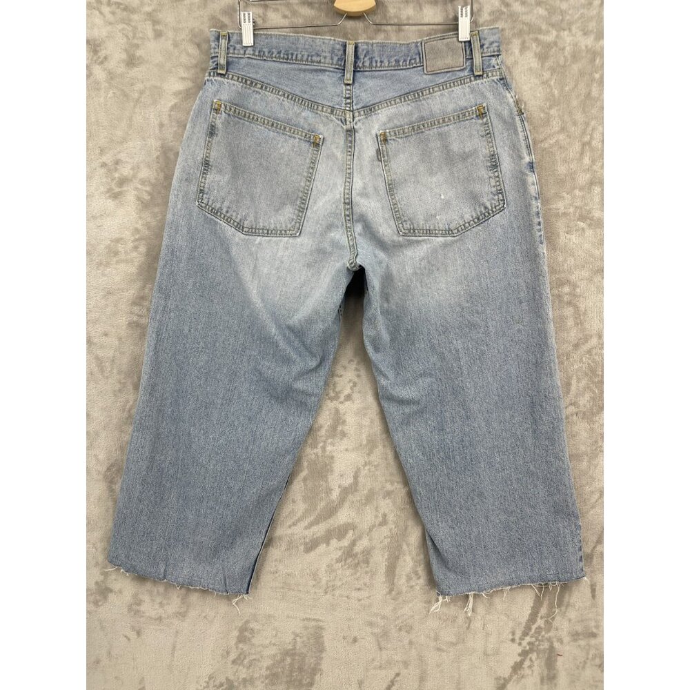 Levi's SilverTab Vintage Size 36x24.5 Cropped Baggy Faded Distressed Jeans - Picture 8 of 16